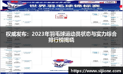 权威发布：2023年羽毛球运动员状态与实力综合排行榜揭晓